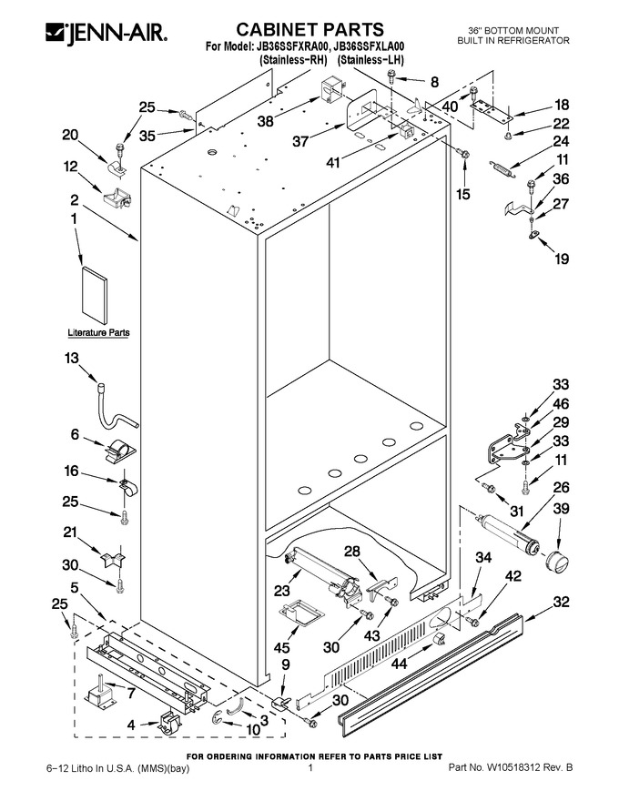 Diagram for JB36SSFXLA00