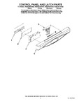 Diagram for 02 - Control Panel And Latch Parts