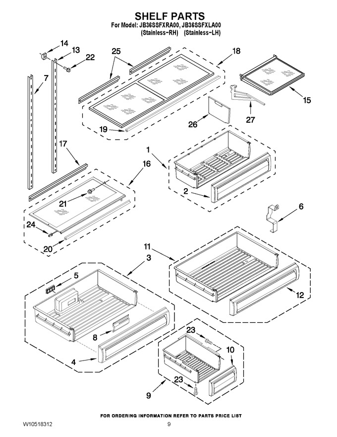 Diagram for JB36SSFXLA00