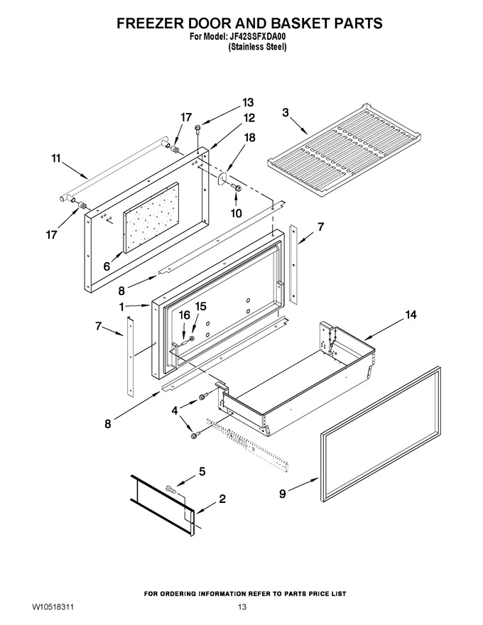 Diagram for JF42SSFXDA00