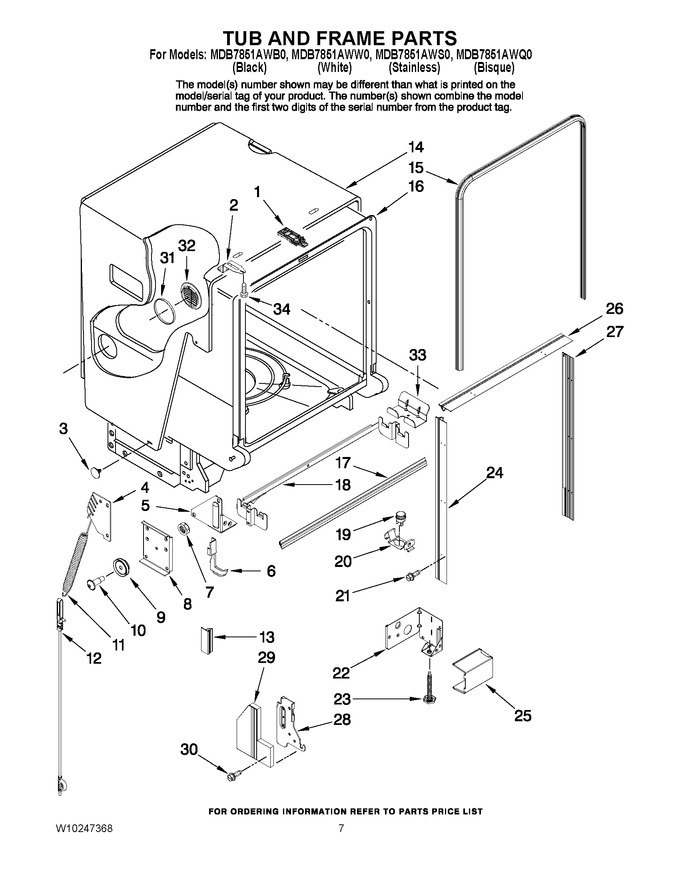 Diagram for MDB7851AWW0