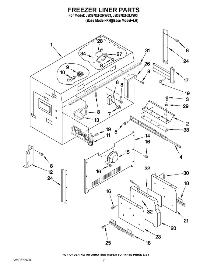 Diagram for JB36NXFXLW03