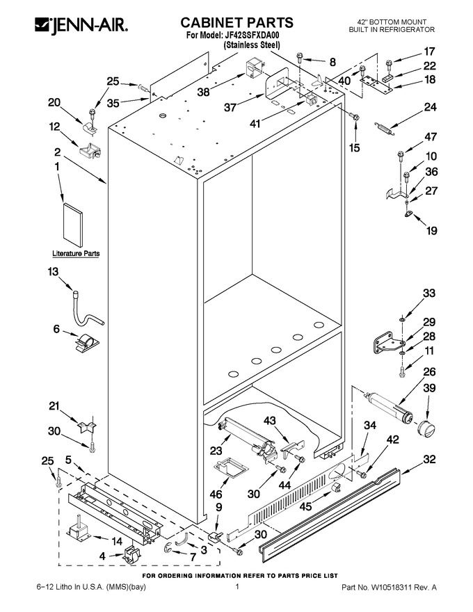 Diagram for JF42SSFXDA00