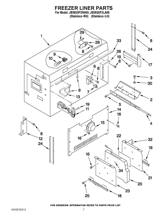 Diagram for JB36SSFXLA00