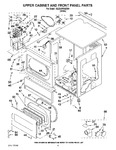 Diagram for 03 - Upper Cabinet And Front Panel Parts