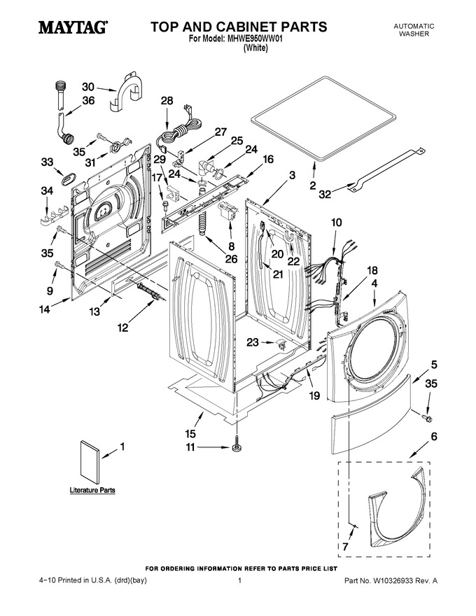 Diagram for MHWE950WW01