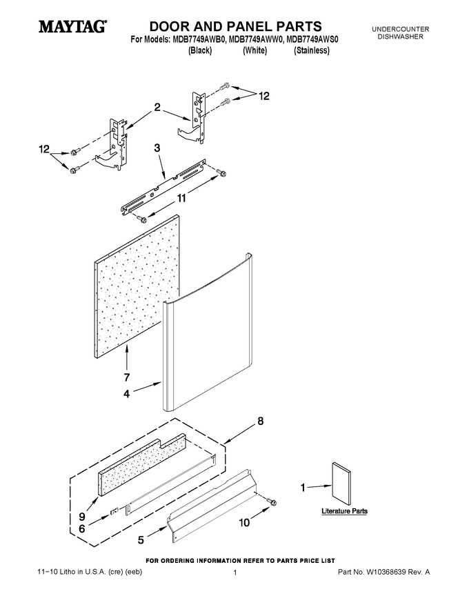 Diagram for MDB7749AWW0