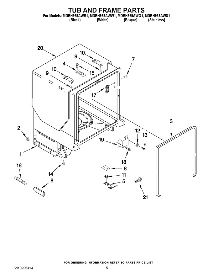 Diagram for MDBH969AWW1