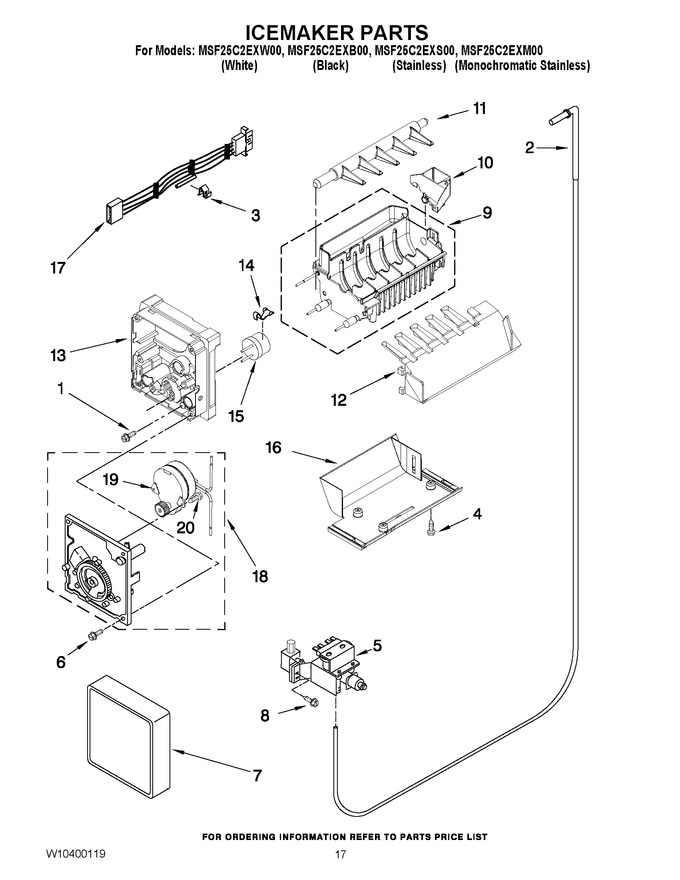 Diagram for MSF25C2EXM00