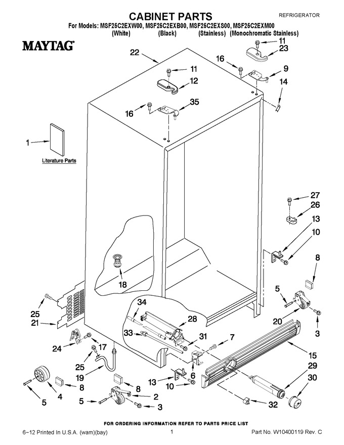 Diagram for MSF25C2EXB00