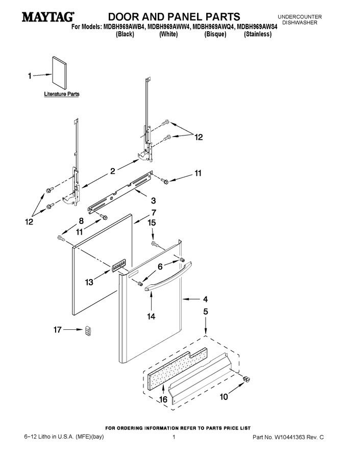 Diagram for MDBH969AWS4