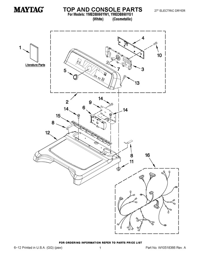 Diagram for YMEDB850YG1