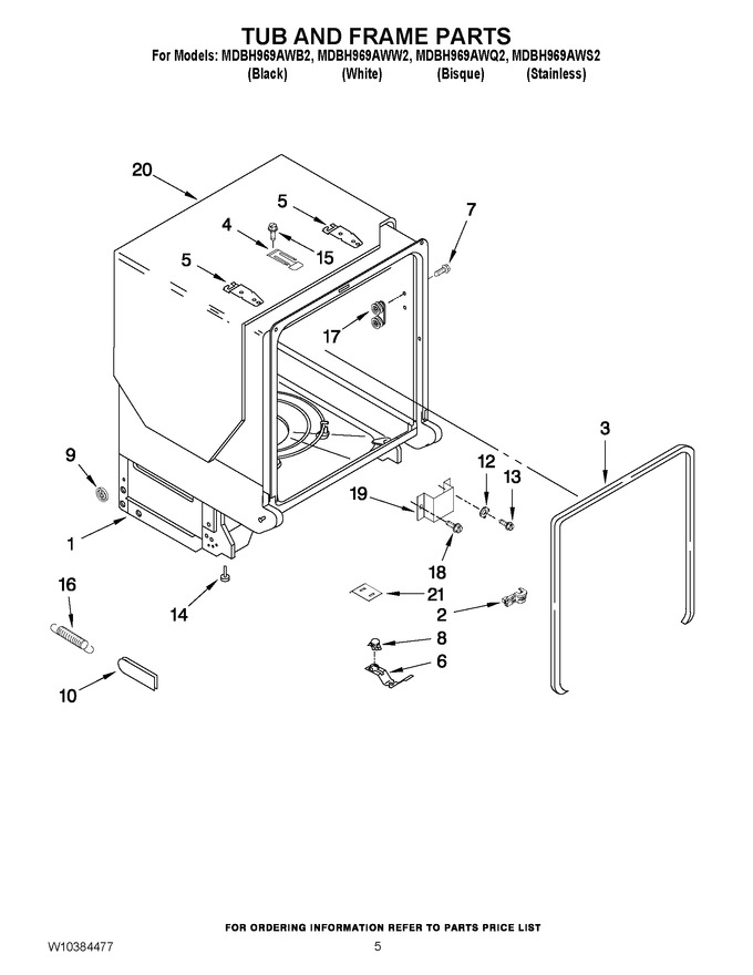 Diagram for MDBH969AWW2