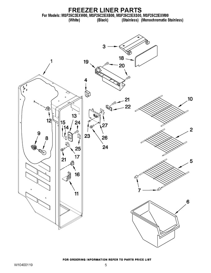 Diagram for MSF25C2EXB00