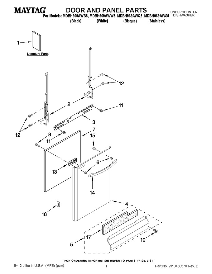 Diagram for MDBH969AWW5