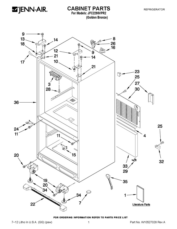 Diagram for JFC2290VPR2