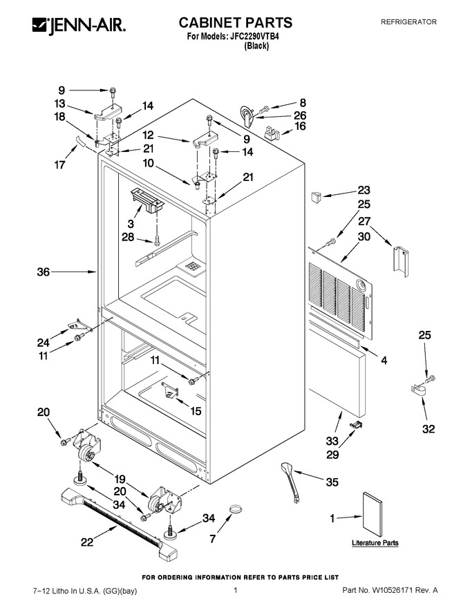 Diagram for JFC2290VTB4