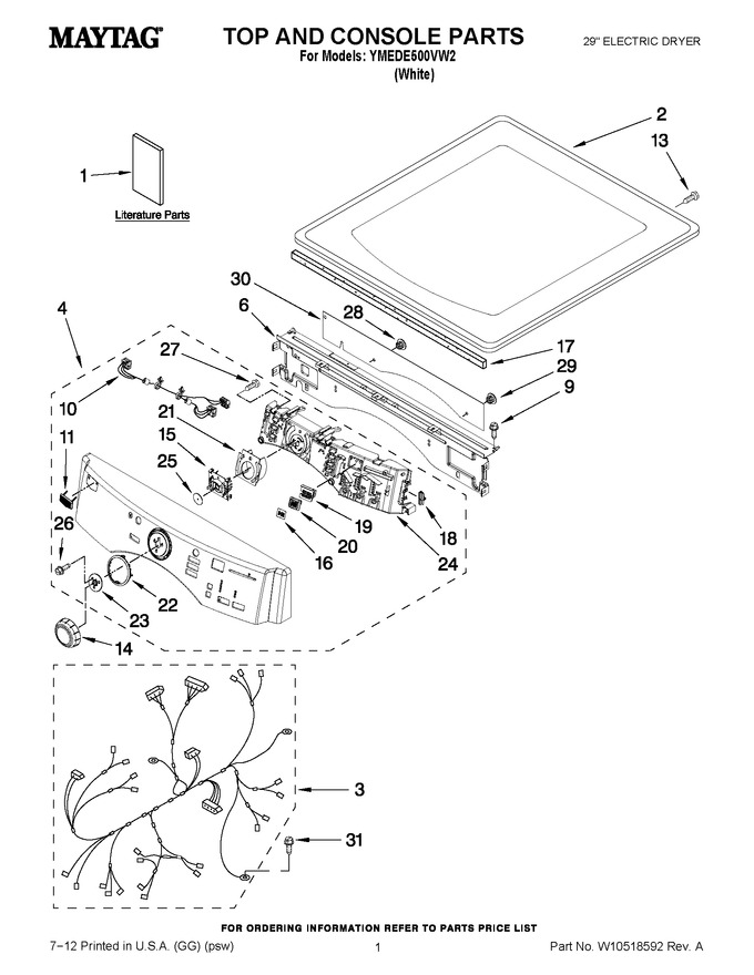 Diagram for YMEDE500VW2