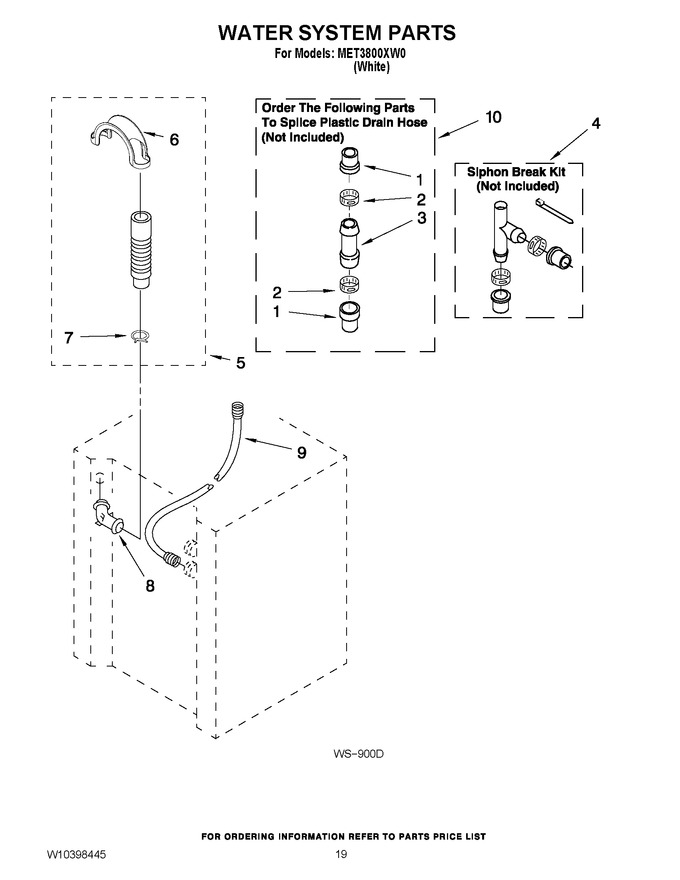 Diagram for MET3800XW0