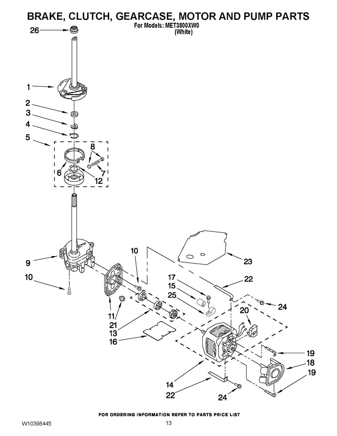 Diagram for MET3800XW0