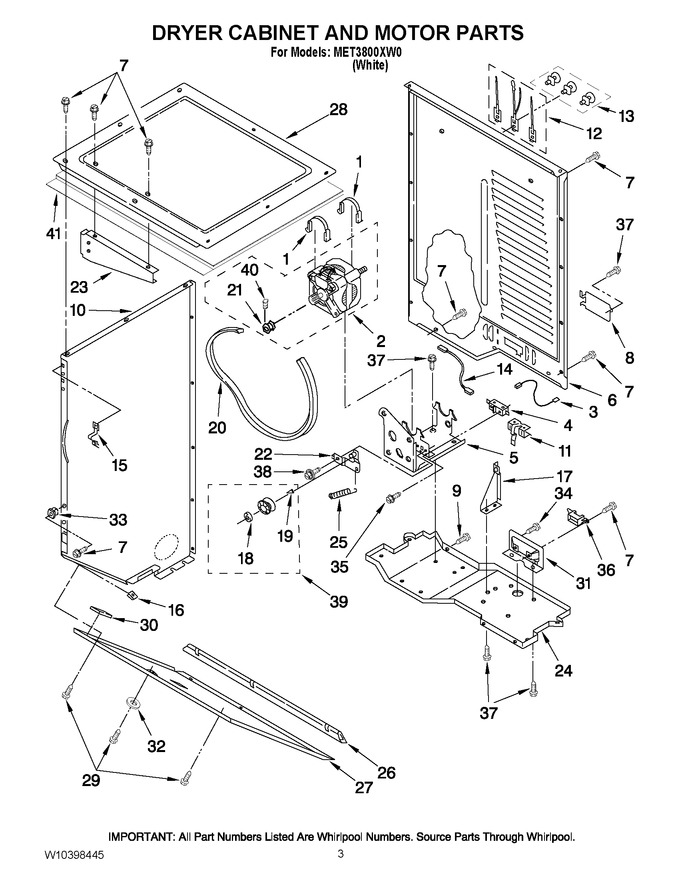 Diagram for MET3800XW0