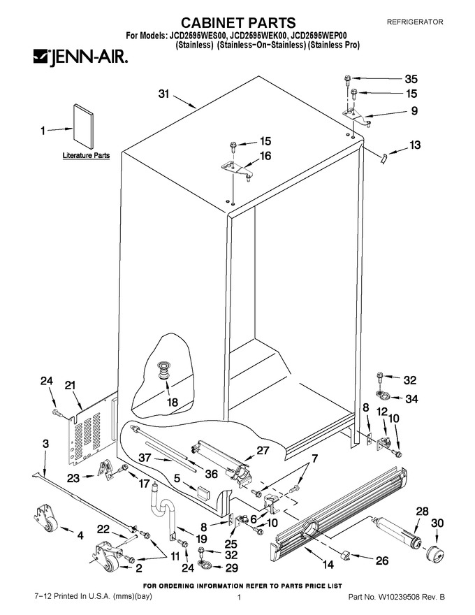 Diagram for JCD2595WEK00