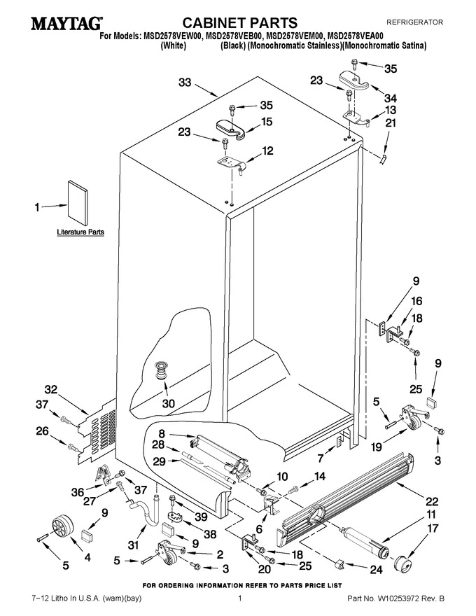 Diagram for MSD2578VEA00