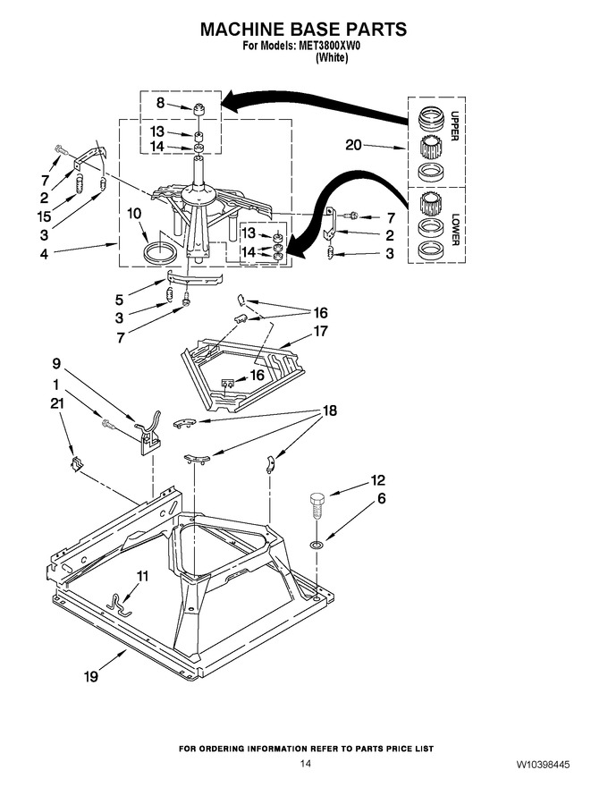 Diagram for MET3800XW0