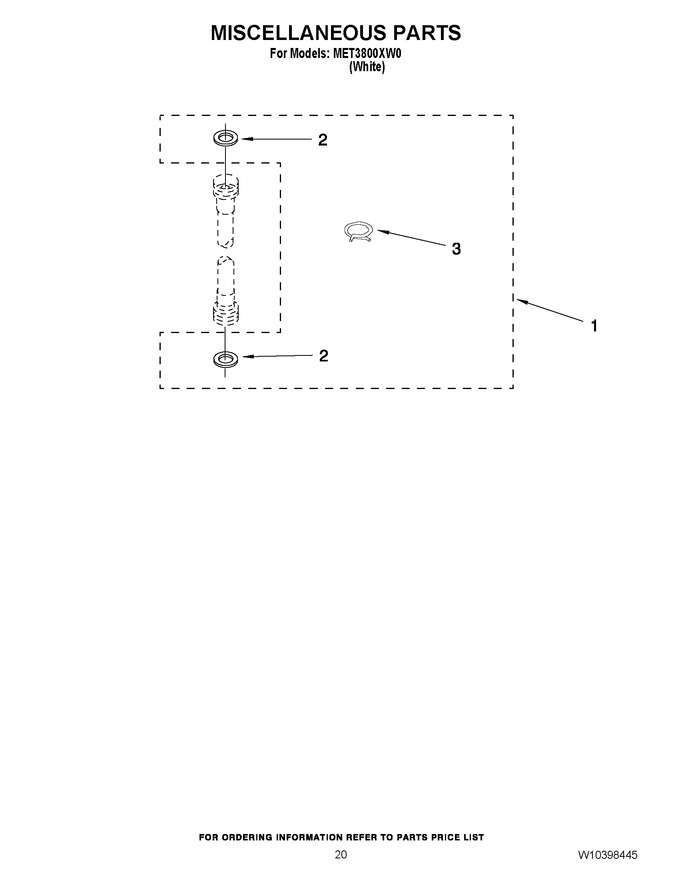 Diagram for MET3800XW0