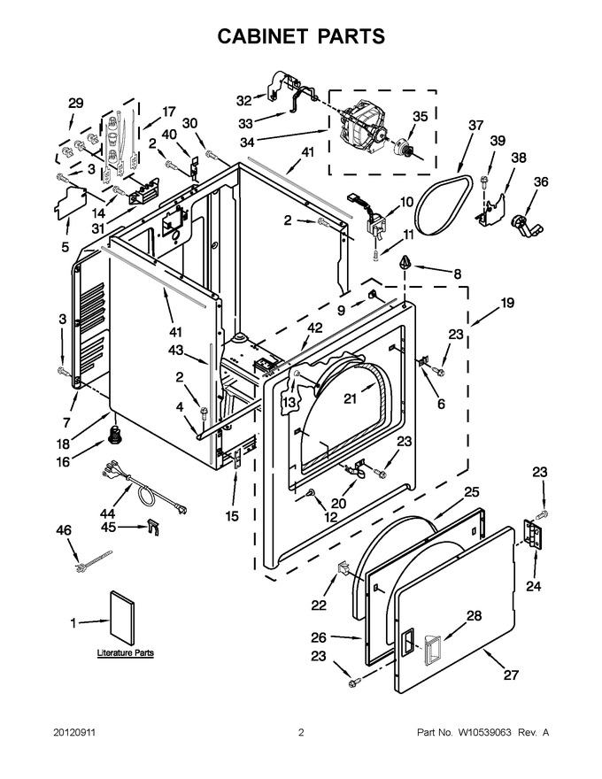 Diagram for YMEDC200XW2