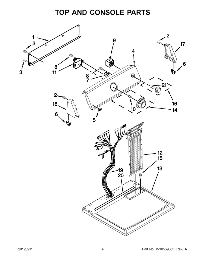 Diagram for YMEDC200XW2