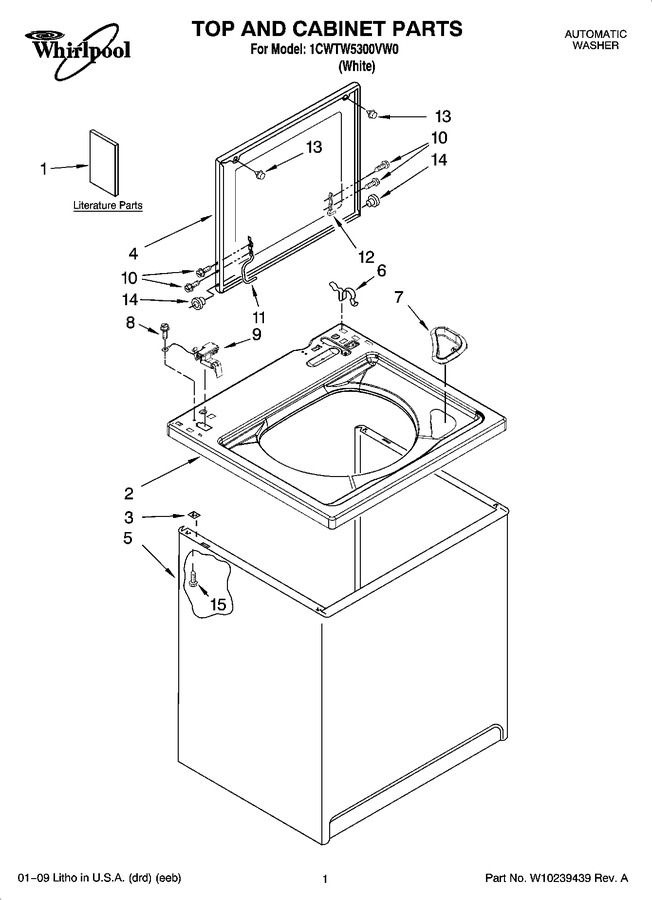 Diagram for 1CWTW5300VW0