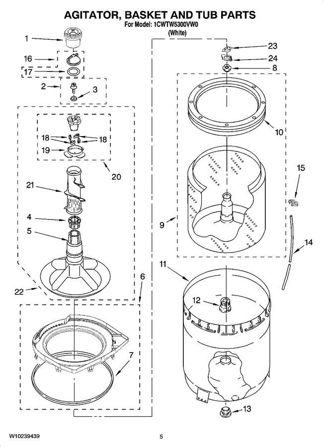 Diagram for 1CWTW5300VW0