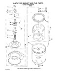 Diagram for 03 - Agitator, Basket And Tub Parts