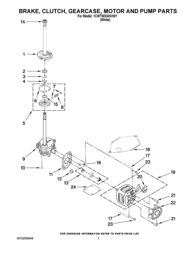 Diagram for 1CWTW5300VW1