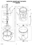 Diagram for 03 - Agitator, Basket And Tub Parts