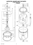 Diagram for 03 - Agitator, Basket And Tub Parts