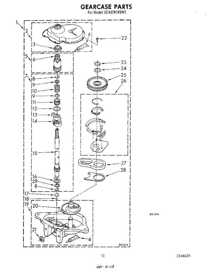 Diagram for 3CA2781XSW0