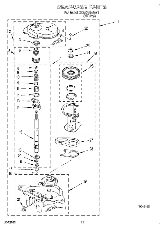 Diagram for 3CA2781XSW1