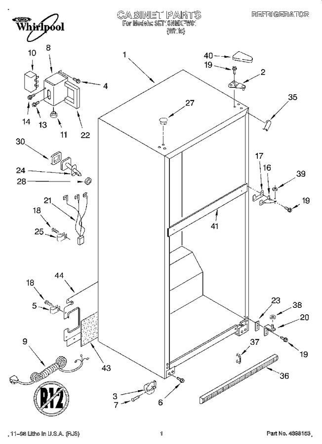 Diagram for 3ET18NMXFW01