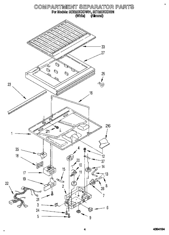 Diagram for 3ET22DKXDW01