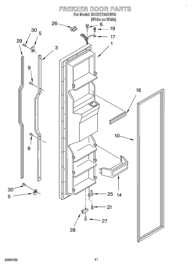 Diagram for 3KART730GW00