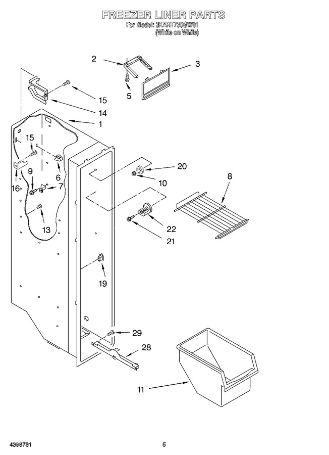 Diagram for 3KART730GW01