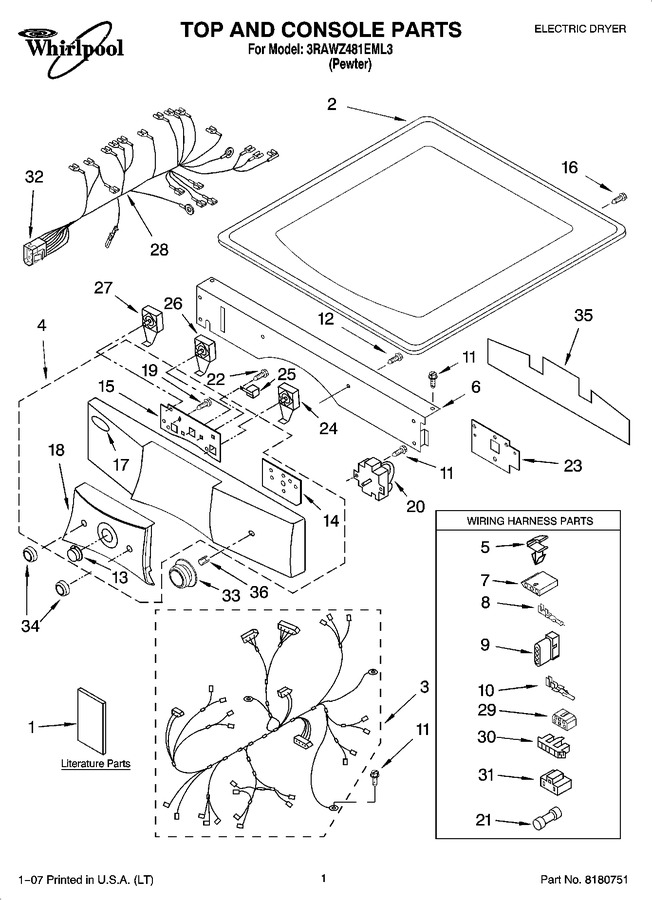 Diagram for 3RAWZ481EML3