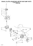 Diagram for 04 - Brake, Clutch, Gearcase, Motor And Pump Parts