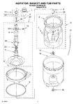 Diagram for 03 - Agitator, Basket And Tub Parts