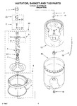 Diagram for 03 - Agitator, Basket And Tub Parts