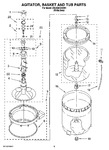 Diagram for 03 - Agitator, Basket And Tub Parts