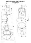 Diagram for 03 - Agitator, Basket And Tub Parts