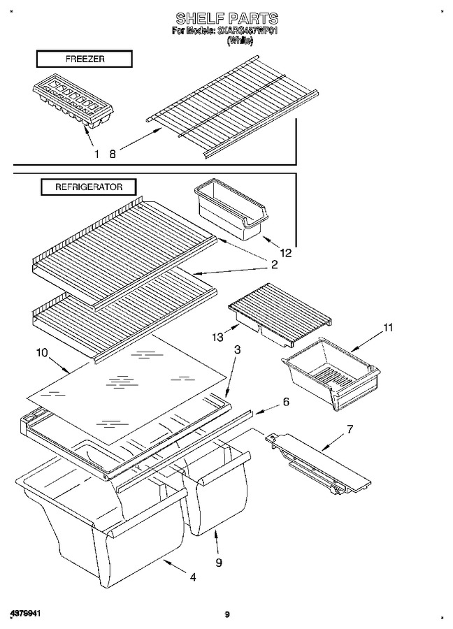 Diagram for 3XARG457WP01